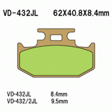 Vesrah VD-432 Тормозные колодки