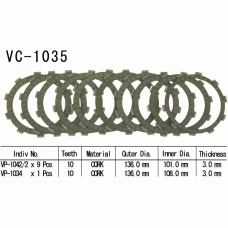 Vesrah VC-1035 диски сцепления