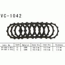 Vesrah VC-1042 диски сцепления