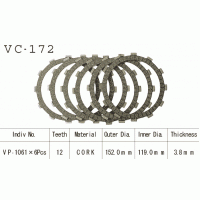 Vesrah VC-172 диски сцепления