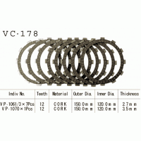 Vesrah VC-178 диски сцепления