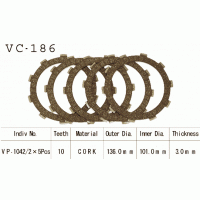 Vesrah VC-186 диски сцепления