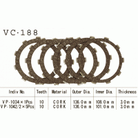 Vesrah VC-188 диски сцепления