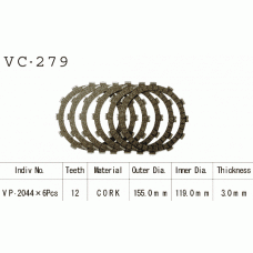 Vesrah VC-279 диски сцепления