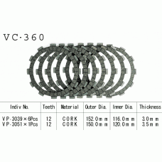 Vesrah VC-360 диски сцепления