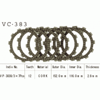 Vesrah VC-383 диски сцепления